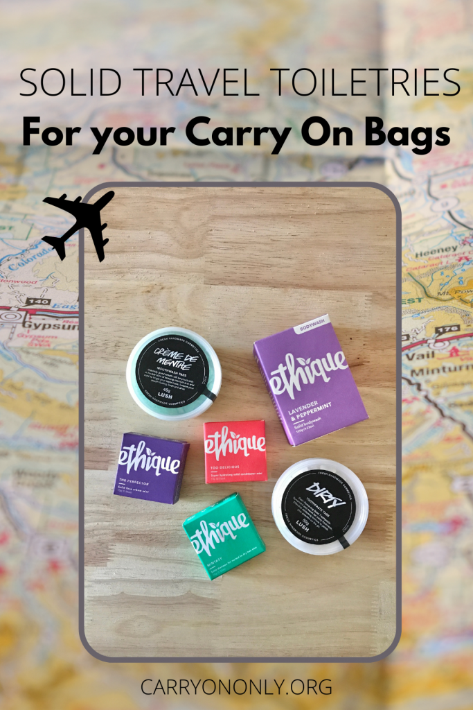 Carry On Toiletries Non Liquid Solid Travel Toiletries for your Carry